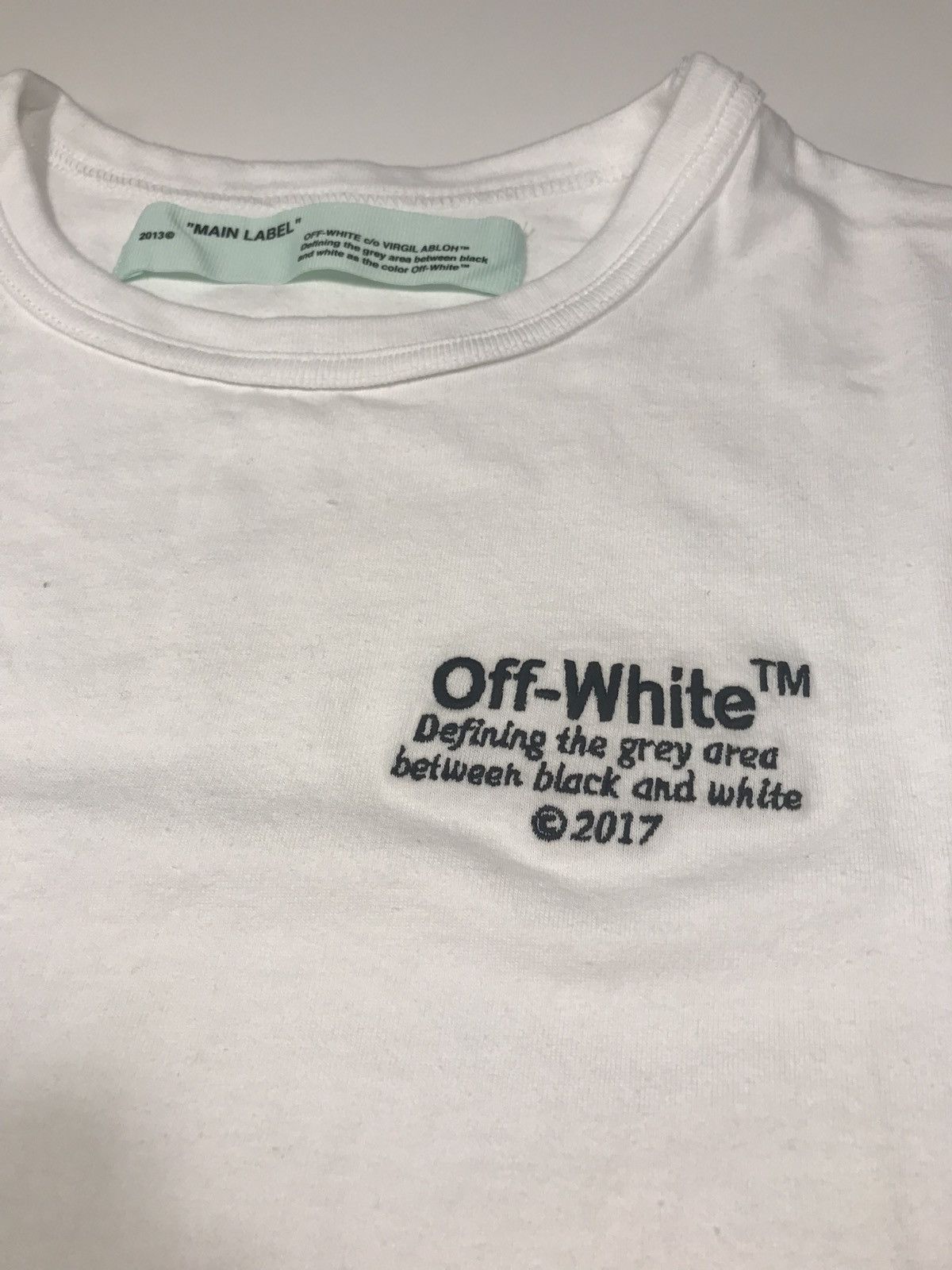 OffWhite DEADSTOCK Definition Embroidered Logo Tee Grailed