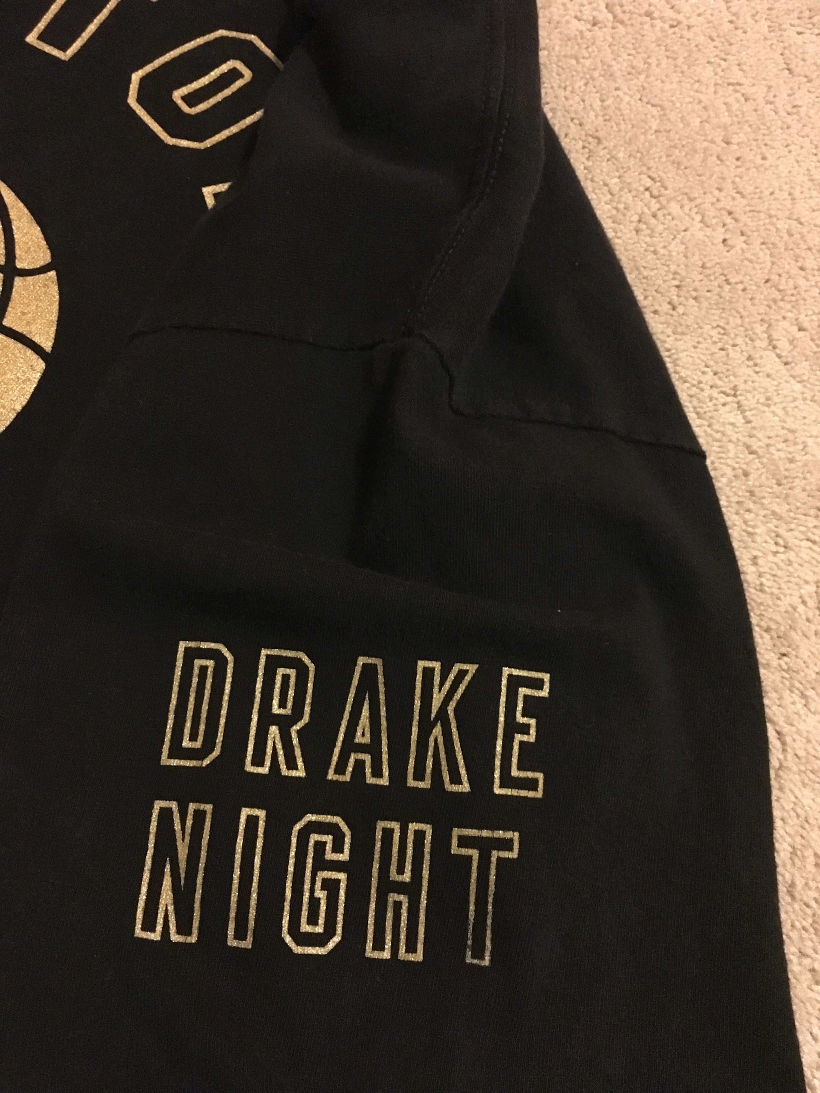 Octobers Very Own RARE drake night Ovo x Toronto Raptors Long sleeve ...