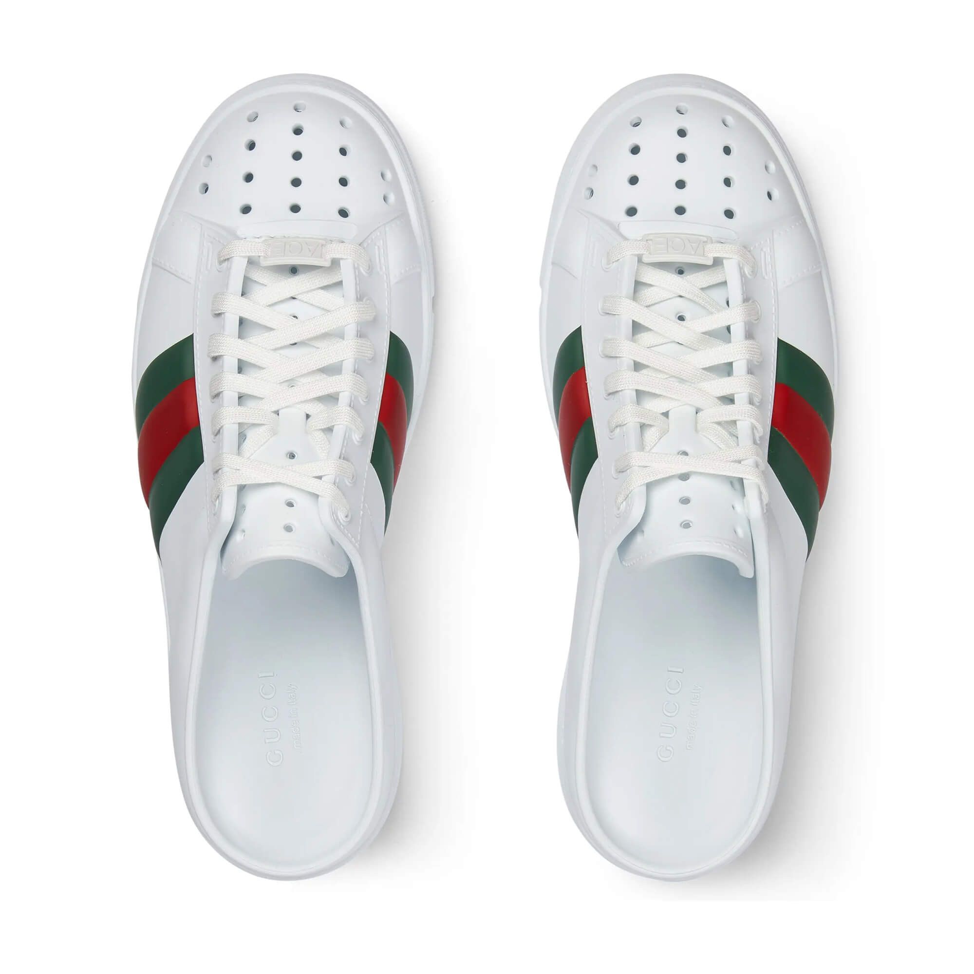 Gucci Gucci Ace Web Rubber Mules SIZE UK 5 Size ONE SIZE - 2 Thumbnail