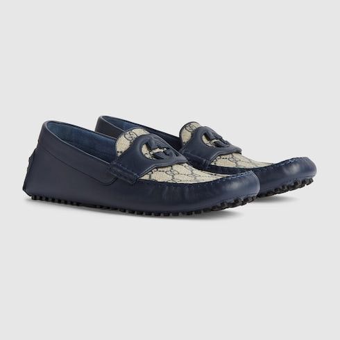 Gucci Gucci Interlocking G Leather Drivers SIZE 8 Size ONE SIZE - 3 Thumbnail