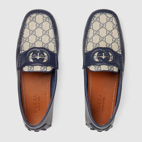 Gucci Gucci Interlocking G Leather Drivers SIZE 9 Size ONE SIZE - 2 Thumbnail