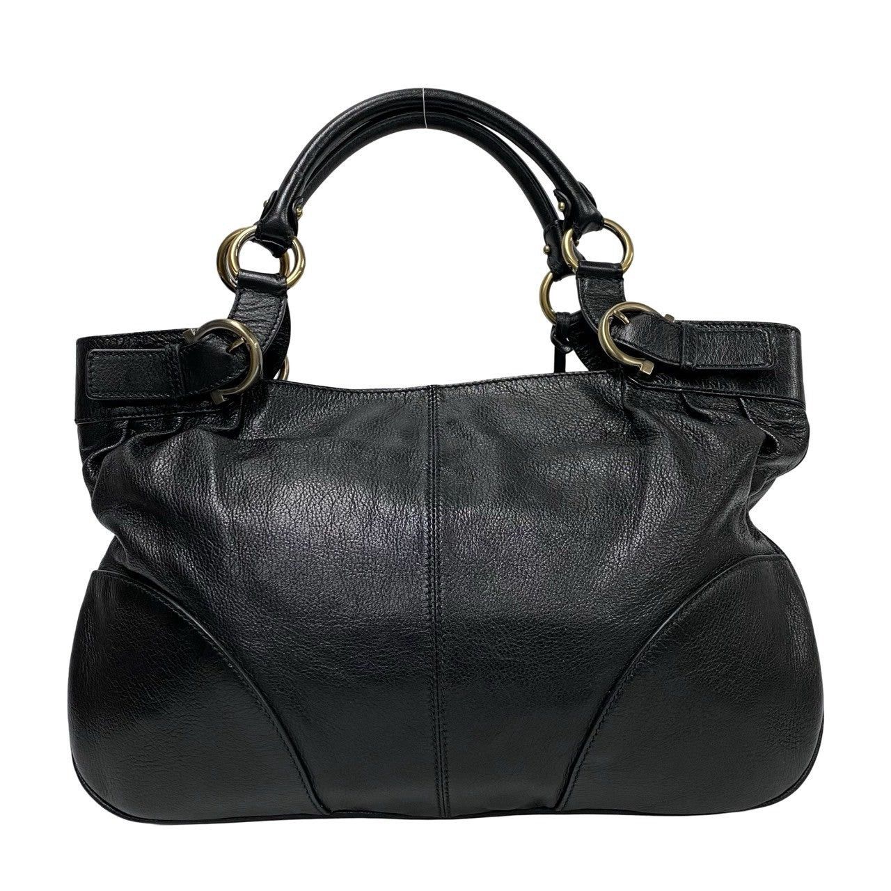 Salvatore Ferragamo Salvatore Ferragamo Handbag Black Leather Size ONE SIZE - 4 Thumbnail