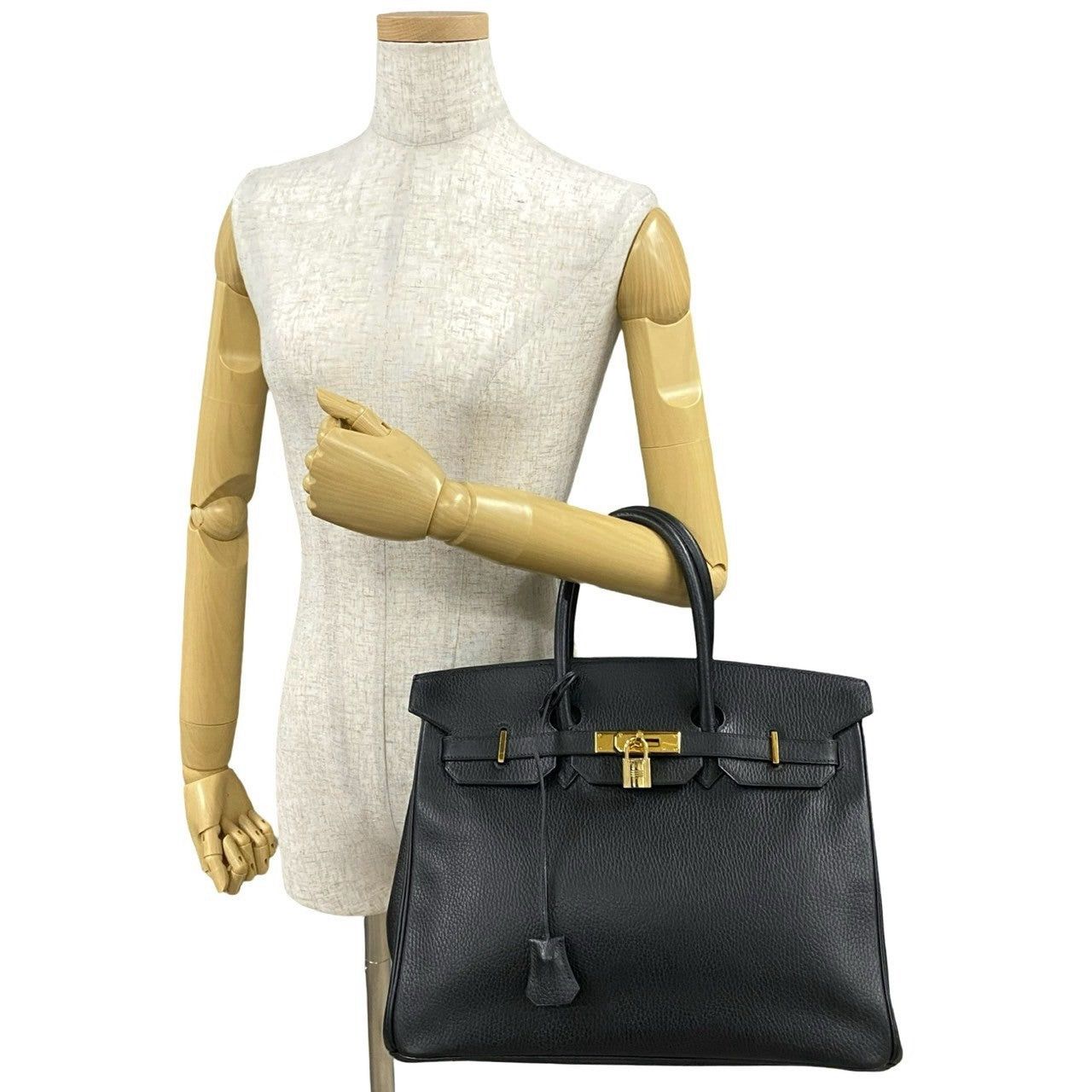 Hermes Hermes Handbag Black Leather Size ONE SIZE - 2 Thumbnail