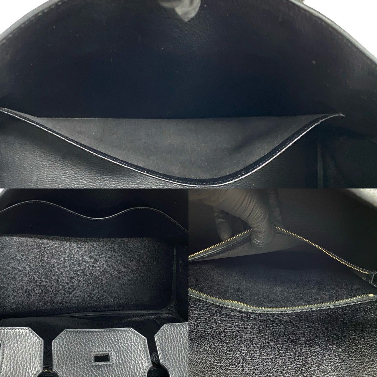 Hermes Hermes Handbag Black Leather Size ONE SIZE - 8 Thumbnail
