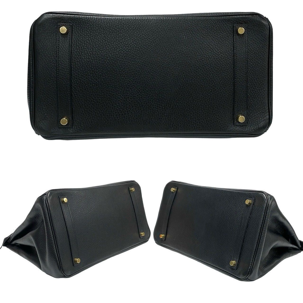 Hermes Hermes Handbag Black Leather Size ONE SIZE - 6 Thumbnail