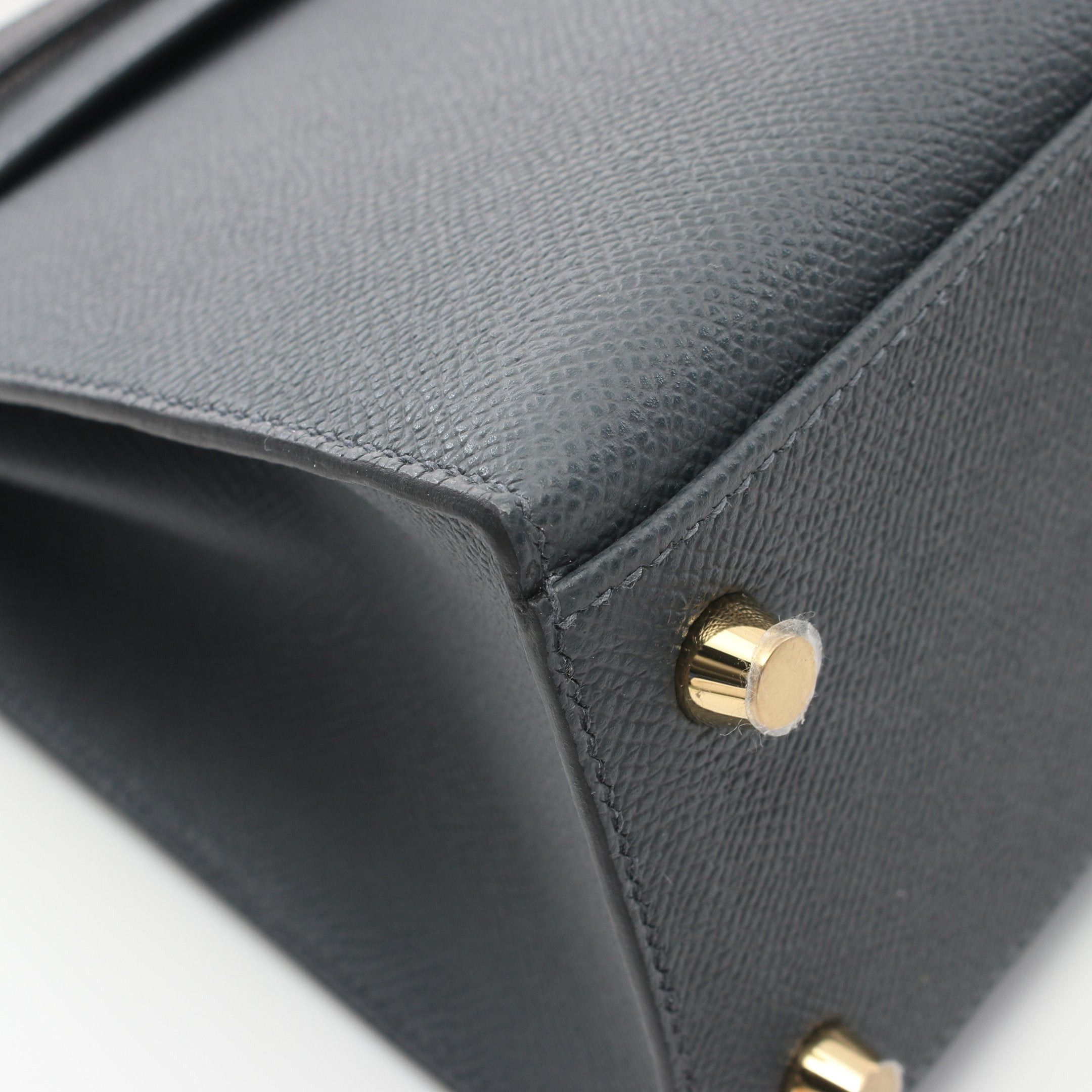 Hermes Hermes Kelly 25 Tricolor Grimist Arzan Handbag Veau Epsom Dark Gray Brown Black Gold Hardware Double Engraved Size ONE SIZE - 7 Thumbnail