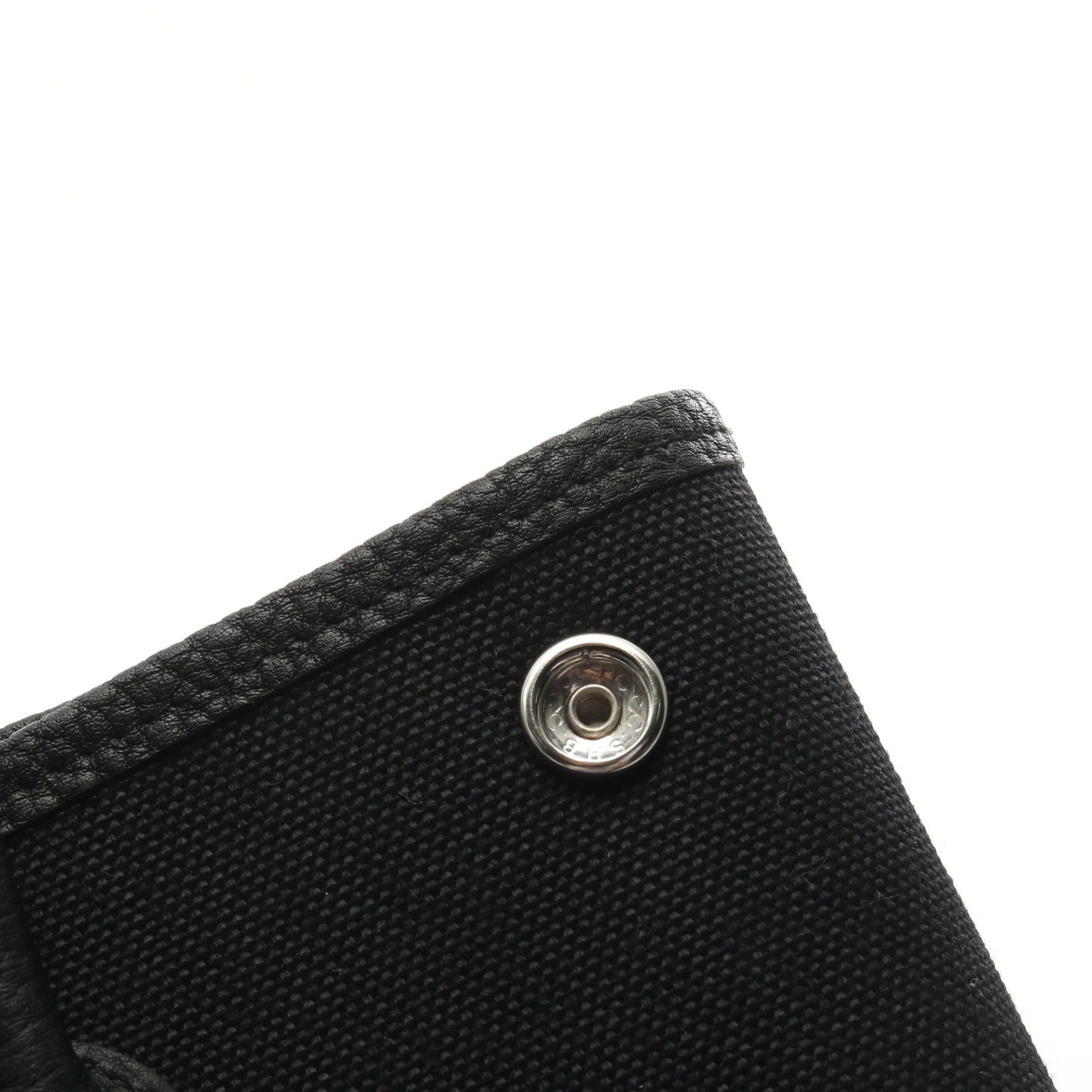 Hermes Hermes Garden File Pm Handbag Tote Bag Toile Military Negonda Leather Black Silver Hardware U Stamp Size ONE SIZE - 9 Thumbnail