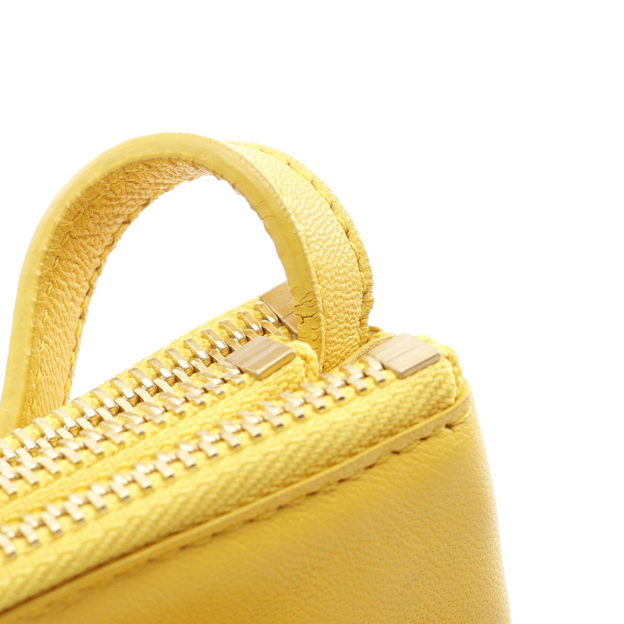 Celine Celine Trio Small Shoulder Bag Leather Yellow Size ONE SIZE - 6 Thumbnail