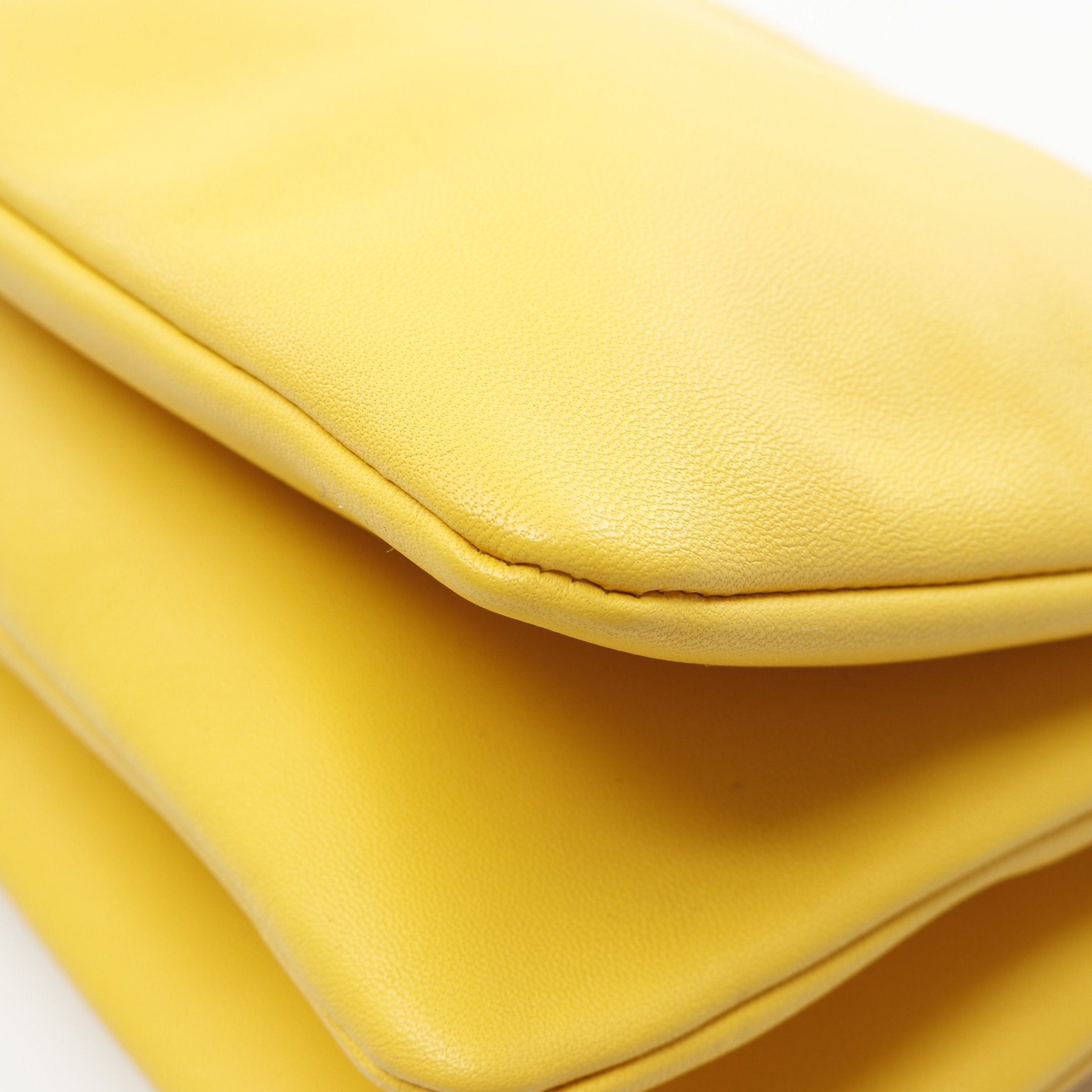 Celine Celine Trio Small Shoulder Bag Leather Yellow Size ONE SIZE - 5 Thumbnail