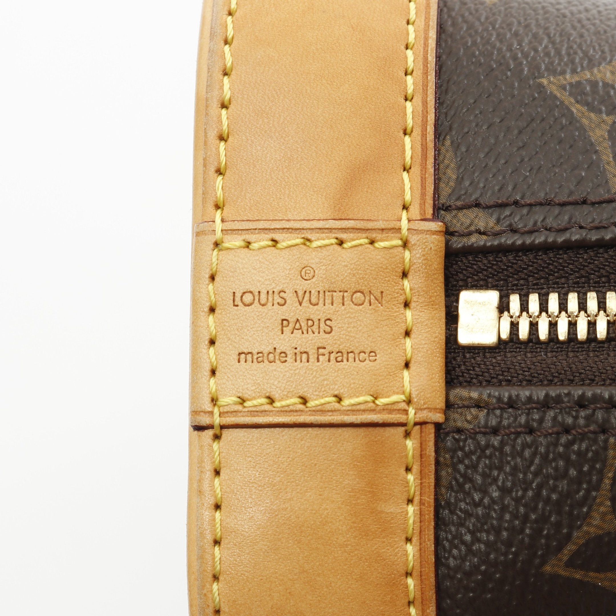 Louis Vuitton Louis Vuitton Alma Bb Monogram Handbag Leather Brown Size ONE SIZE - 4 Thumbnail