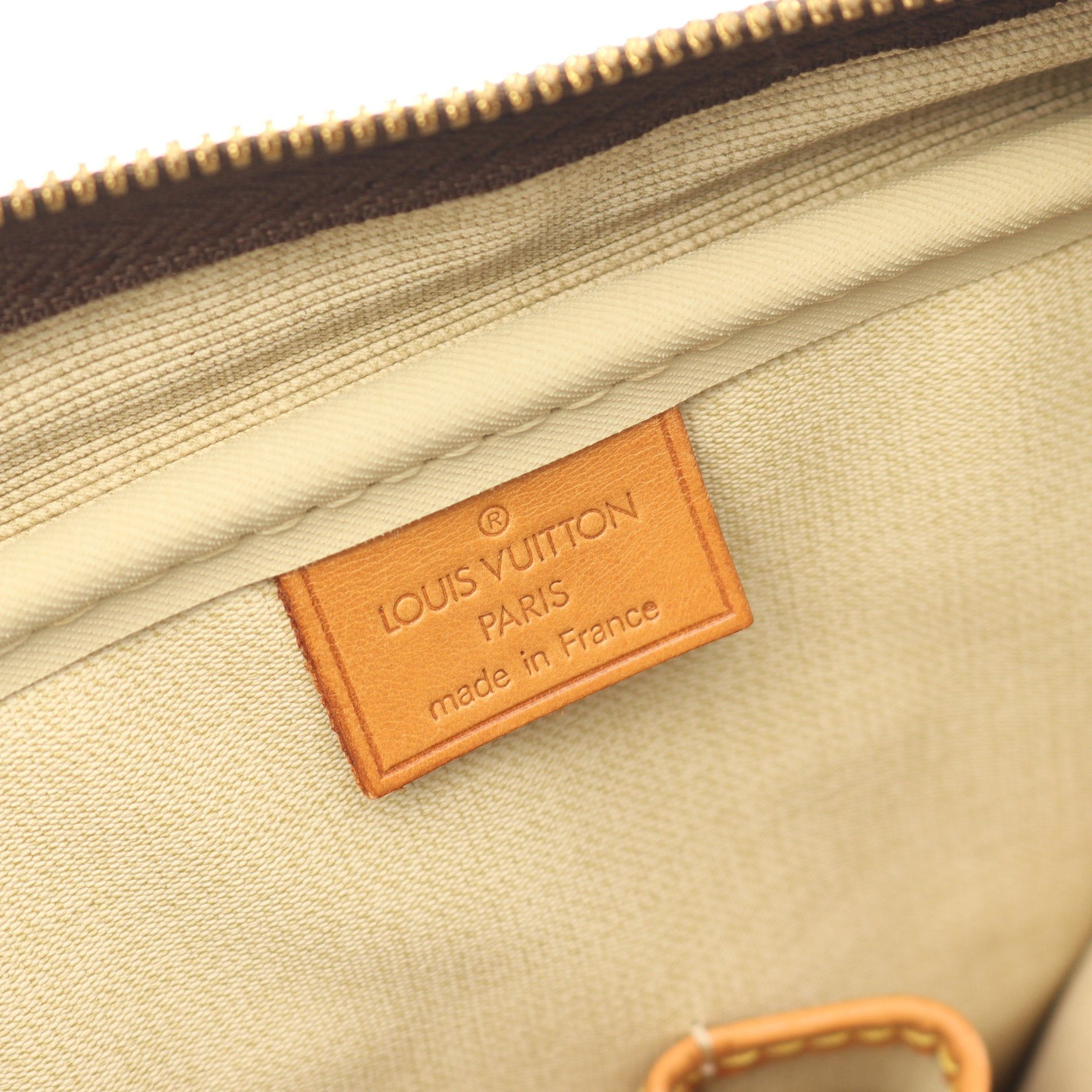 Louis Vuitton Louis Vuitton Deauville Bowling Vanity Monogram Handbag Leather Brown Size ONE SIZE - 4 Thumbnail