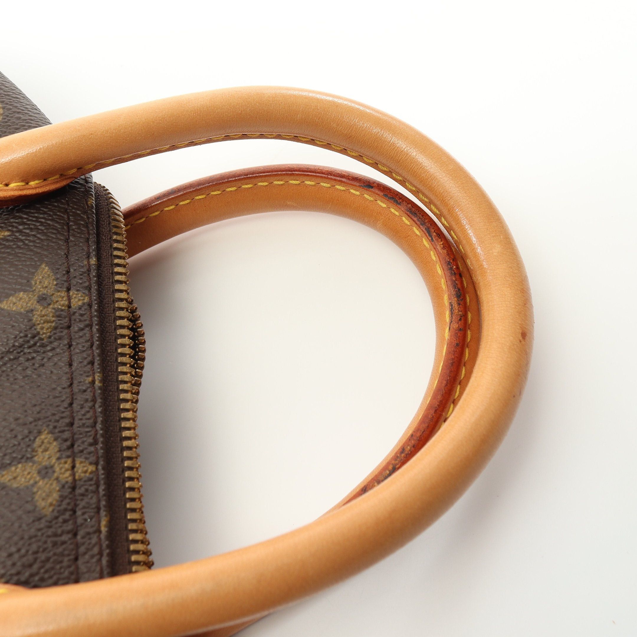 Louis Vuitton Louis Vuitton Deauville Bowling Vanity Monogram Handbag Leather Brown Size ONE SIZE - 10 Thumbnail