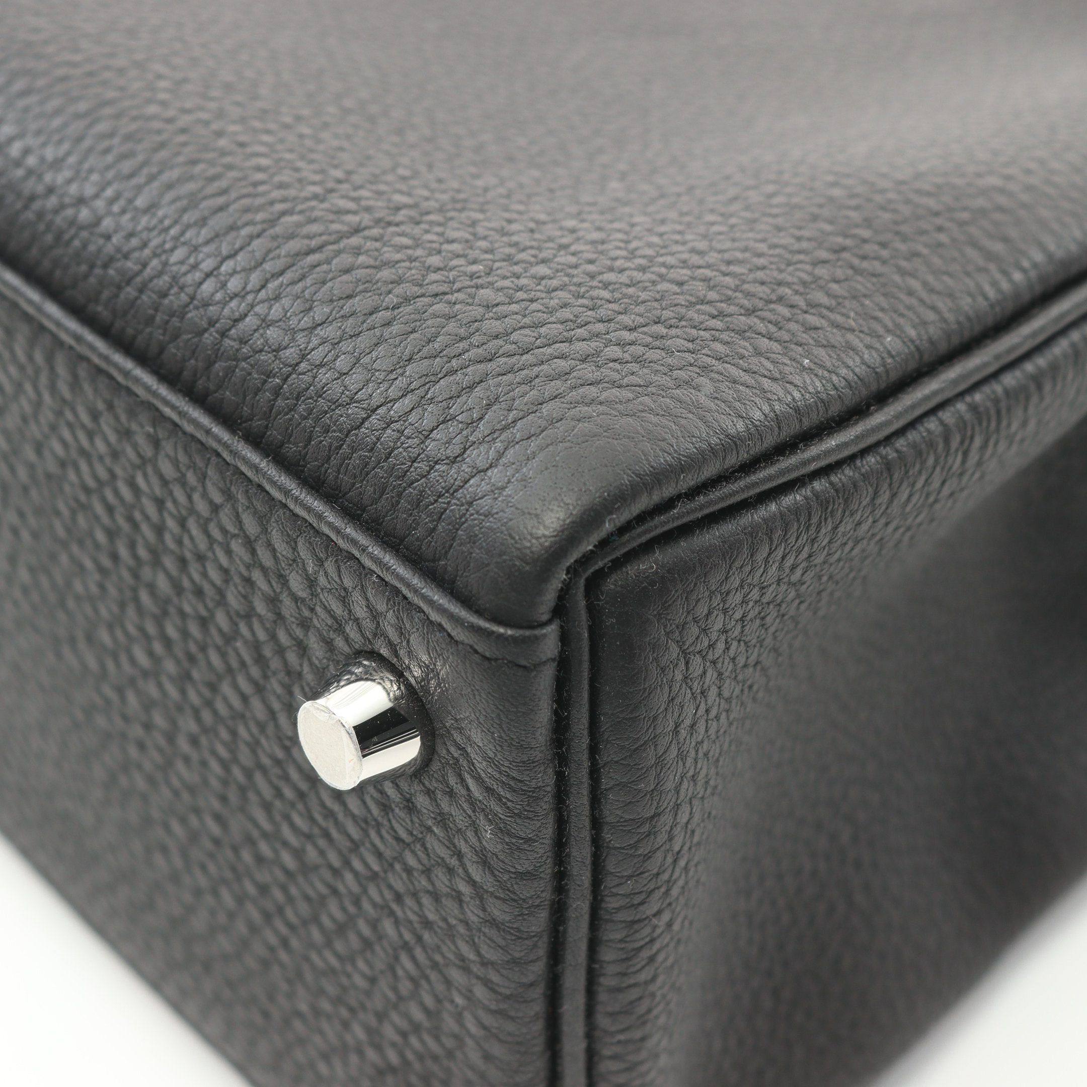 Hermes Hermes Kelly 25 Handbag Togo Black Silver Hardware Inner Stitch Double Engraved Size ONE SIZE - 7 Thumbnail