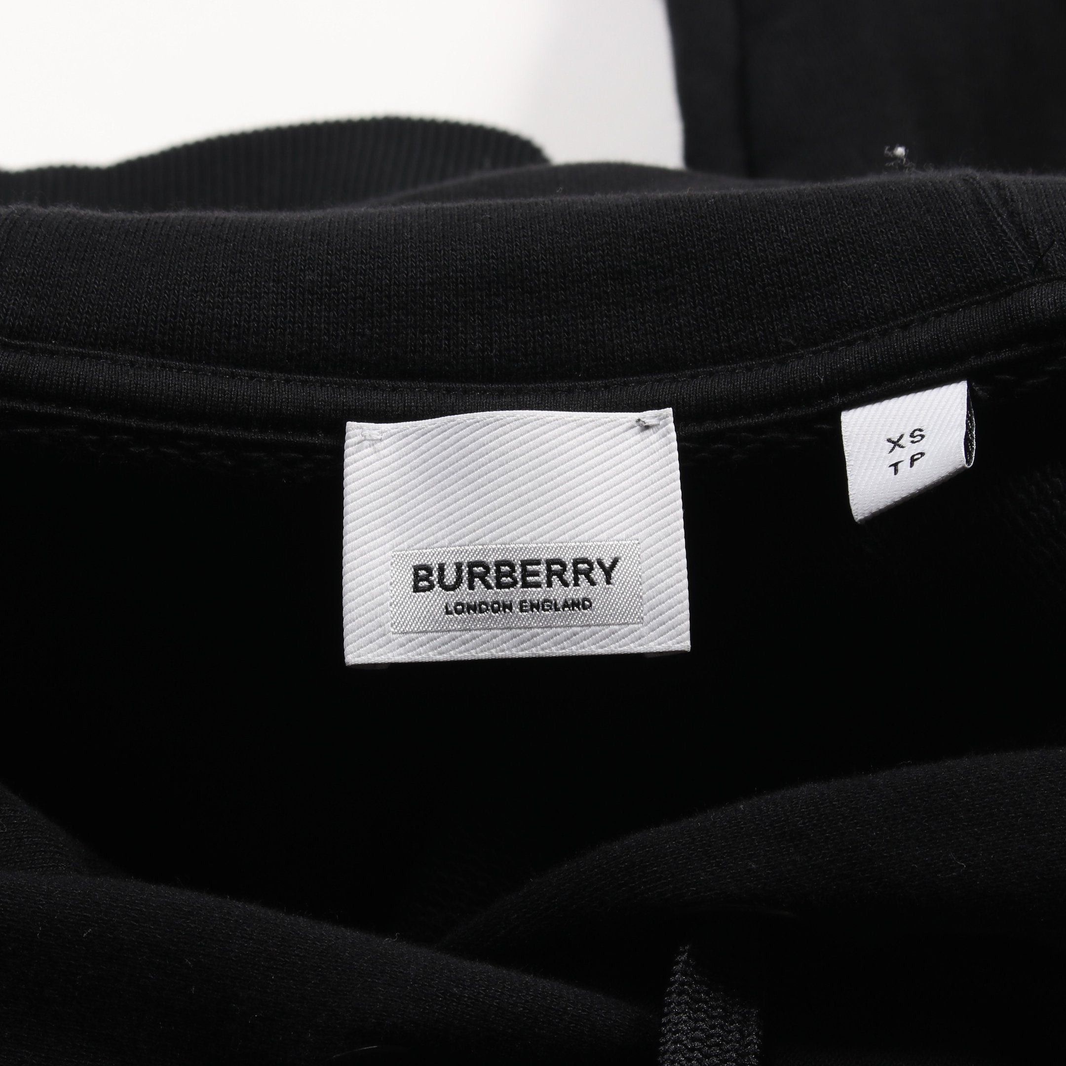 Burberry Burberry Poulter Hfh Horseferry Pullover Hoodie Cotton Black White Size ONE SIZE - 3 Thumbnail