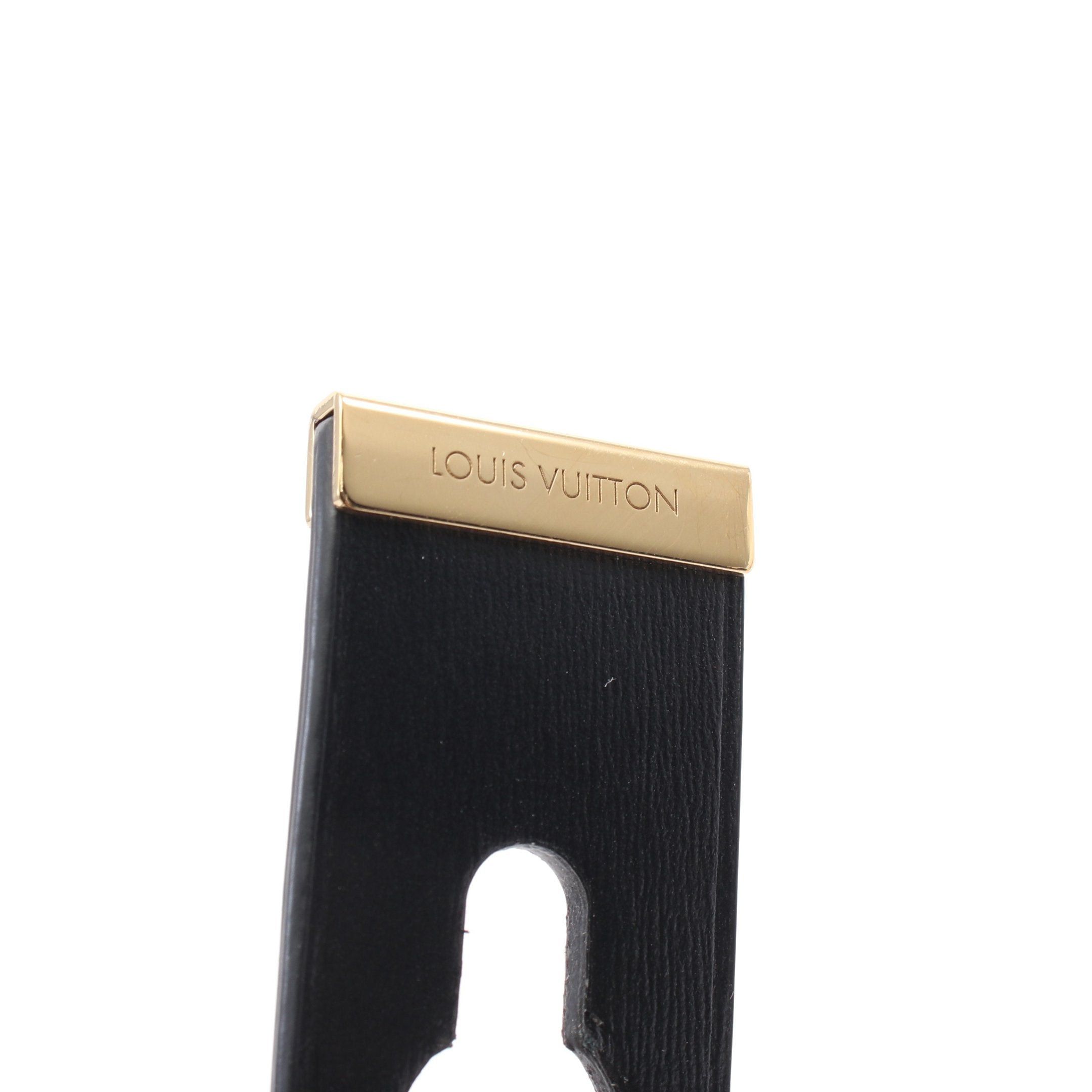Louis Vuitton Louis Vuitton Lv Studs Monogram Belt Leather Black Brown Reversible Gold Hardware Size ONE SIZE - 4 Thumbnail