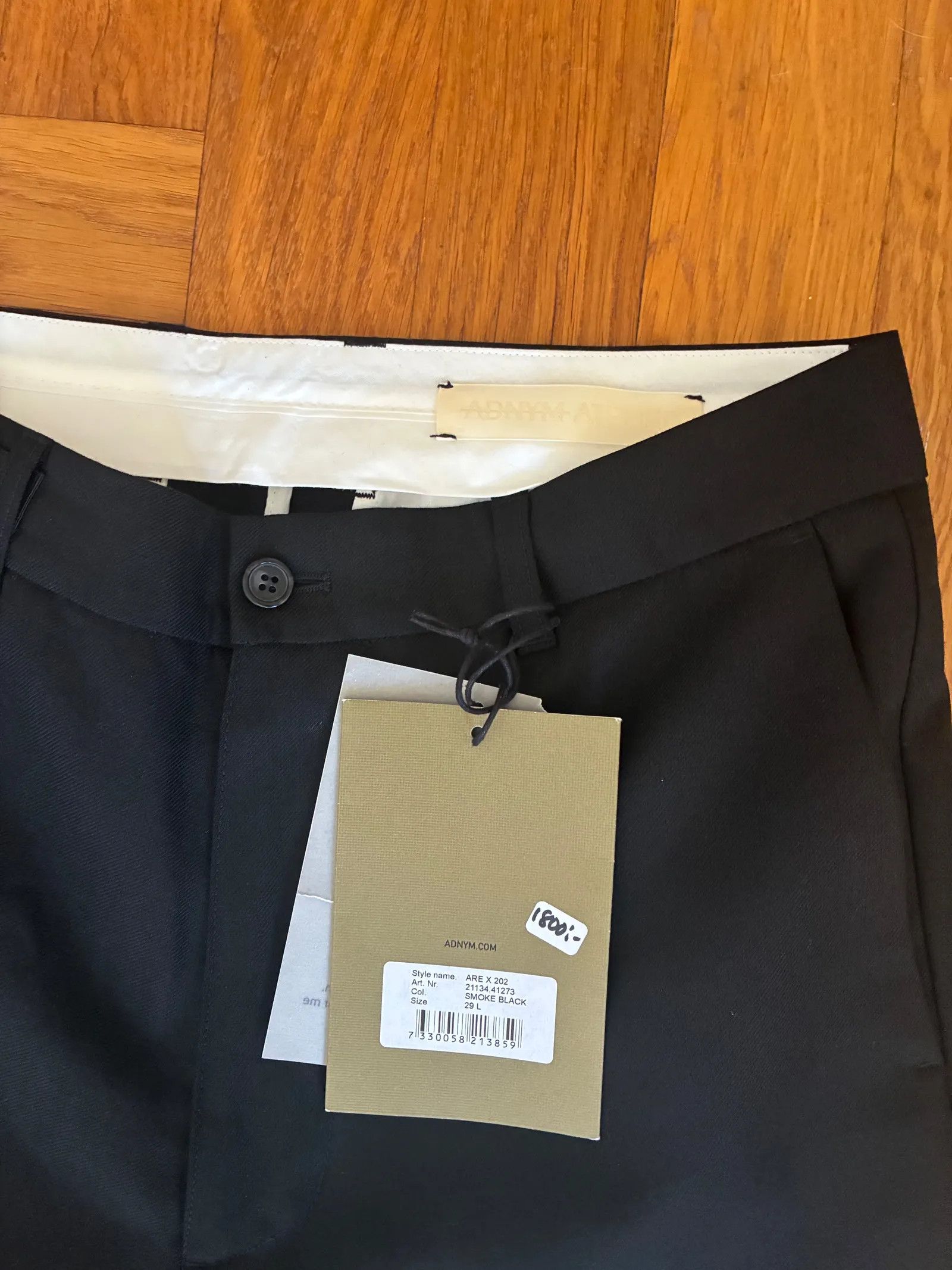 ADNYM ATELIER Adnym Atelier ARE x 202 smoke black Pants Size 29" - 3 Thumbnail