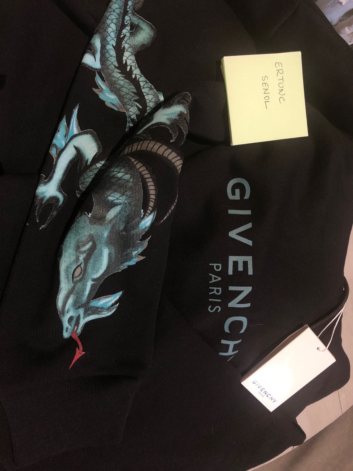 Givenchy Black Dragon Capricorn Logo Hoodie Grailed