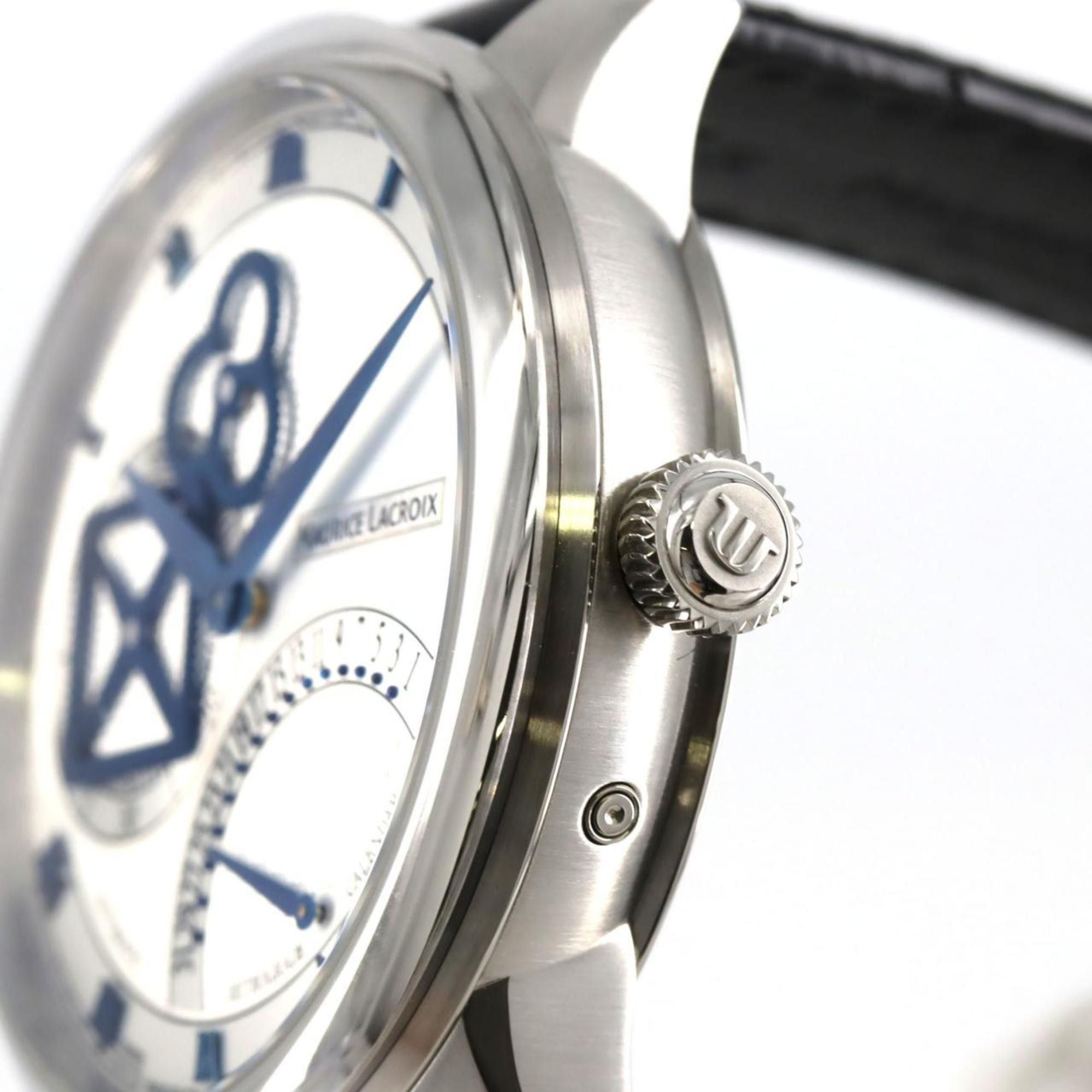 Maurice Lacroix Maurice Lacroix Masterpiece Square Wheel Retrograde MP6058-SS001-110-1 SS Wristwatch Automatic Size ONE SIZE - 3 Thumbnail