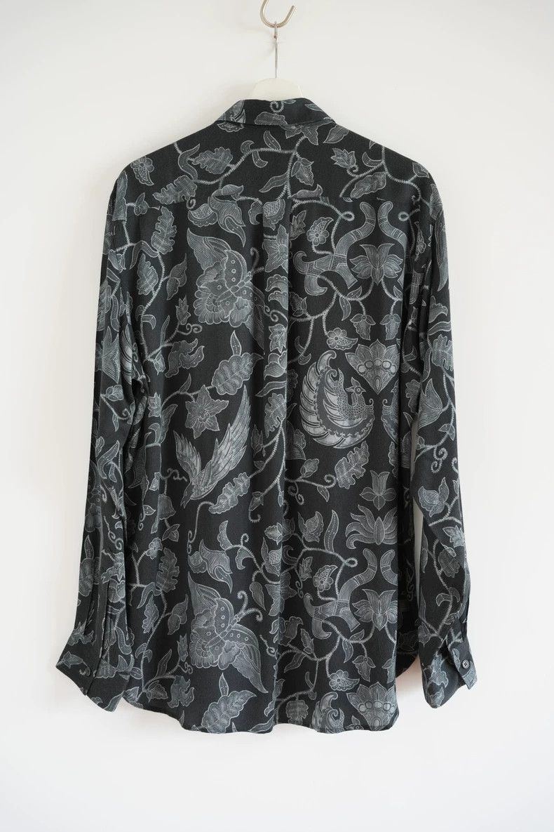 Yohji Yamamoto Floral Print Long Sleeve Shirt by Yohji Yamamoto-dmc Size US M / EU 48-50 / 2 - 2 Thumbnail