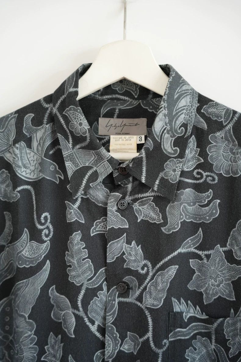 Yohji Yamamoto Floral Print Long Sleeve Shirt by Yohji Yamamoto-dmc Size US M / EU 48-50 / 2 - 3 Thumbnail