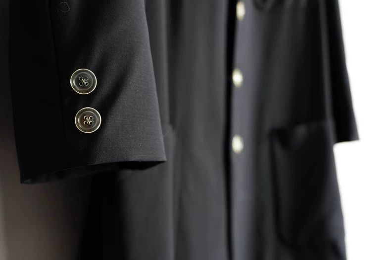Yohji Yamamoto Double Layer Collar Transparent Button Jacket-dmc Size US M / EU 48-50 / 2 - 4 Thumbnail