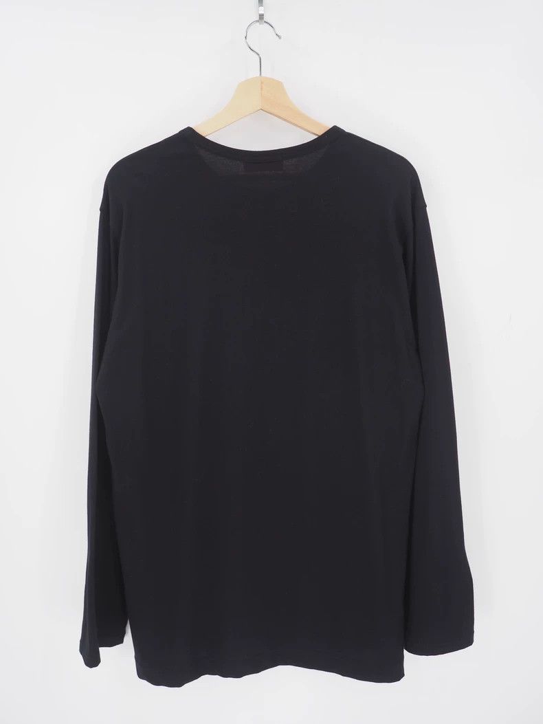 Yohji Yamamoto Black Long Sleeve Shirt with Print-dmc Size US M / EU 48-50 / 2 - 5 Thumbnail