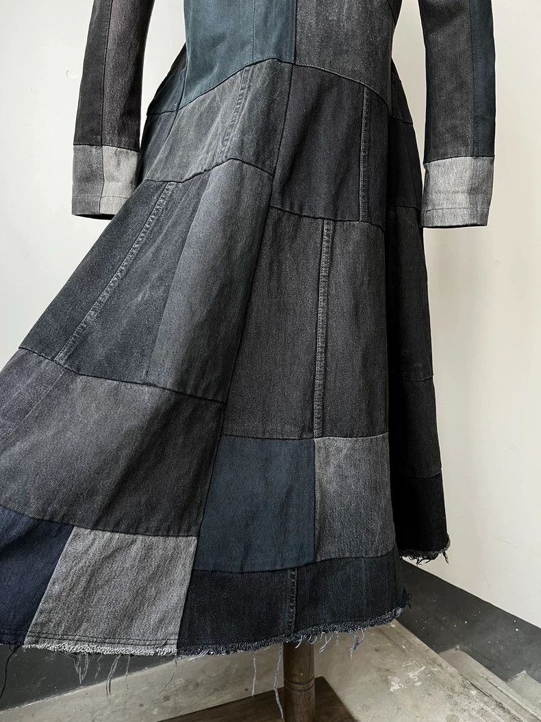 Yohji Yamamoto Y’s by Yohji Yamamoto Patchwork Denim Coat-dmc Size US M / EU 48-50 / 2 - 6 Thumbnail