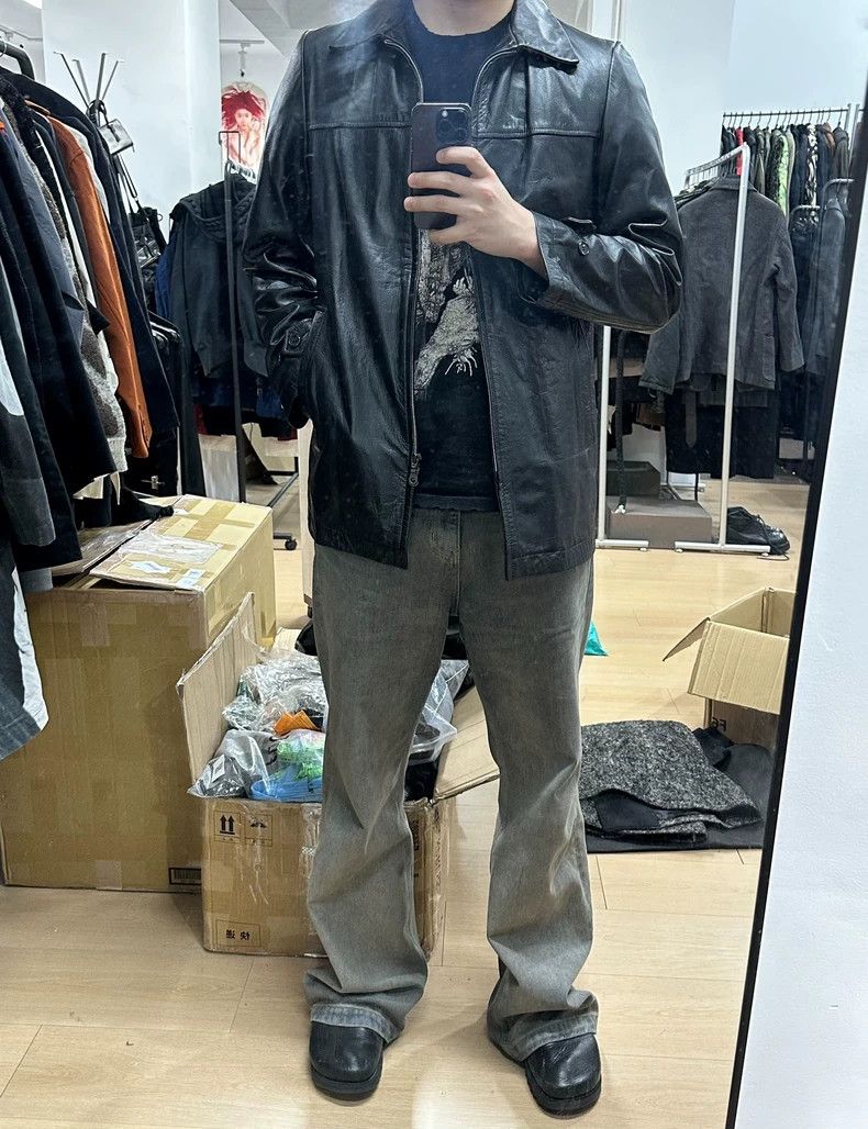 Yohji Yamamoto Yohji Yamamoto Black Leather Jacket-dmc Size US M / EU 48-50 / 2 - 7 Thumbnail