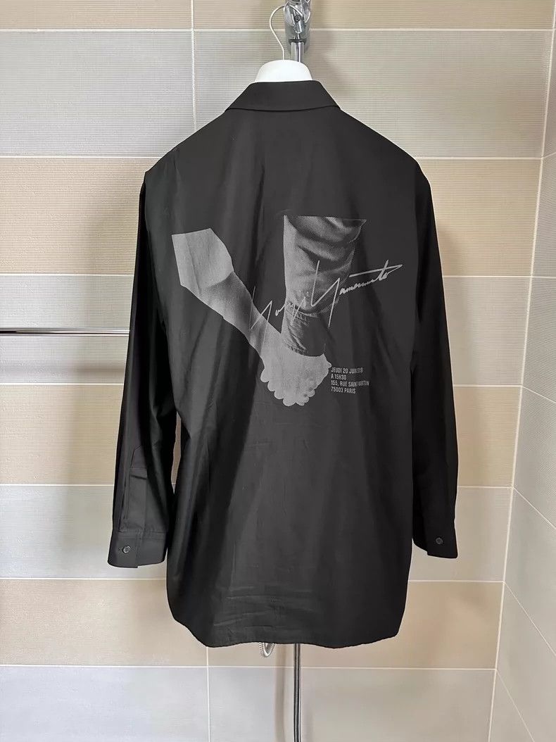Yohji Yamamoto Black Yohji Yamamoto Long Sleeve Shirt-dmc Size US M / EU 48-50 / 2 - 3 Thumbnail