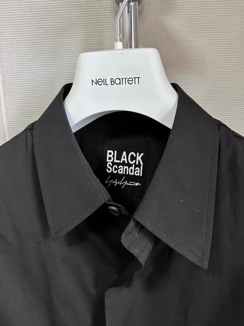 Yohji Yamamoto Black Yohji Yamamoto Long Sleeve Shirt-dmc Size US M / EU 48-50 / 2 - 2 Thumbnail