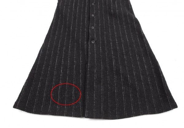 Yohji Yamamoto Long Vintage Wool Striped Coat-dmc Size US M / EU 48-50 / 2 - 6 Thumbnail