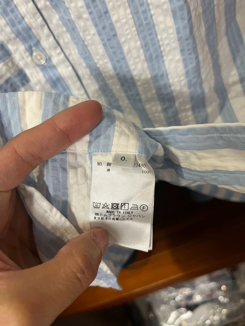 Thom Browne New Thom Browne Striped Short Sleeve Shirt-dmc Size US XS / EU 42 / 0 - 5 Thumbnail