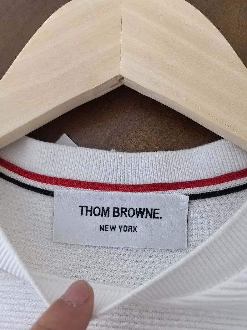 Thom Browne Thom Browne Striped Short Sleeve T-Shirt-dmc Size US M / EU 48-50 / 2 - 2 Thumbnail