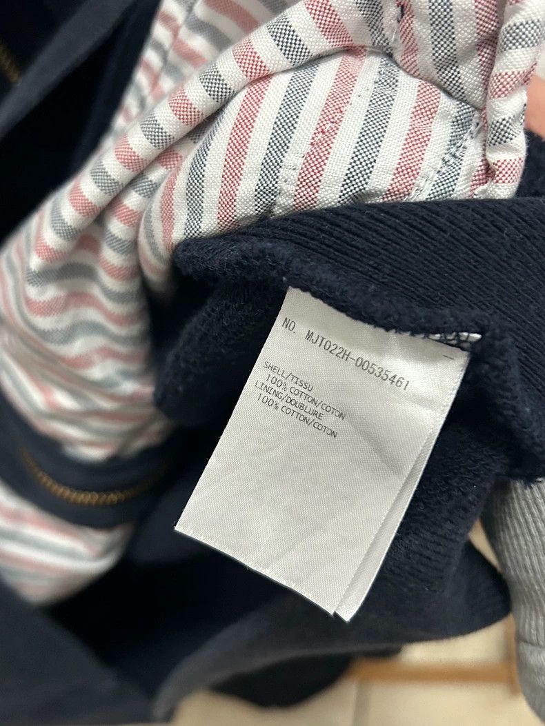 Thom Browne Thom Browne Navy Striped Zip-Up Hoodie-dmc Size US M / EU 48-50 / 2 - 6 Thumbnail