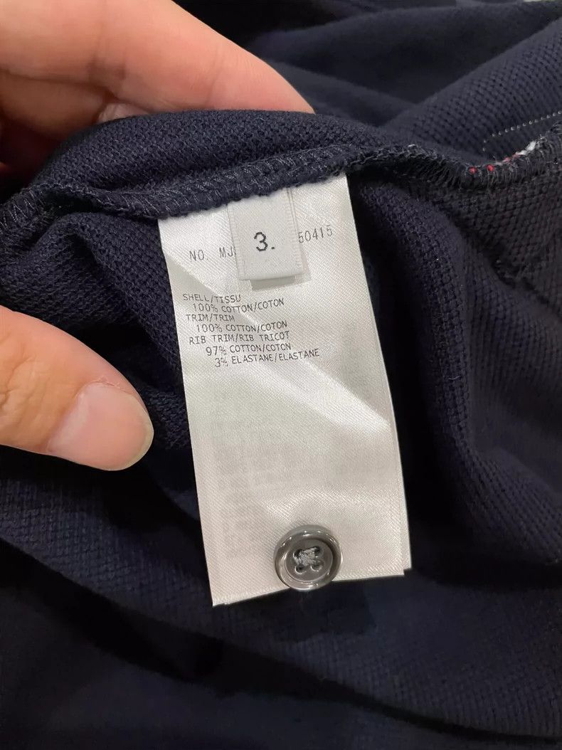 Thom Browne Thom Browne Navy Striped Cotton T-Shirt-dmc Size US M / EU 48-50 / 2 - 6 Thumbnail