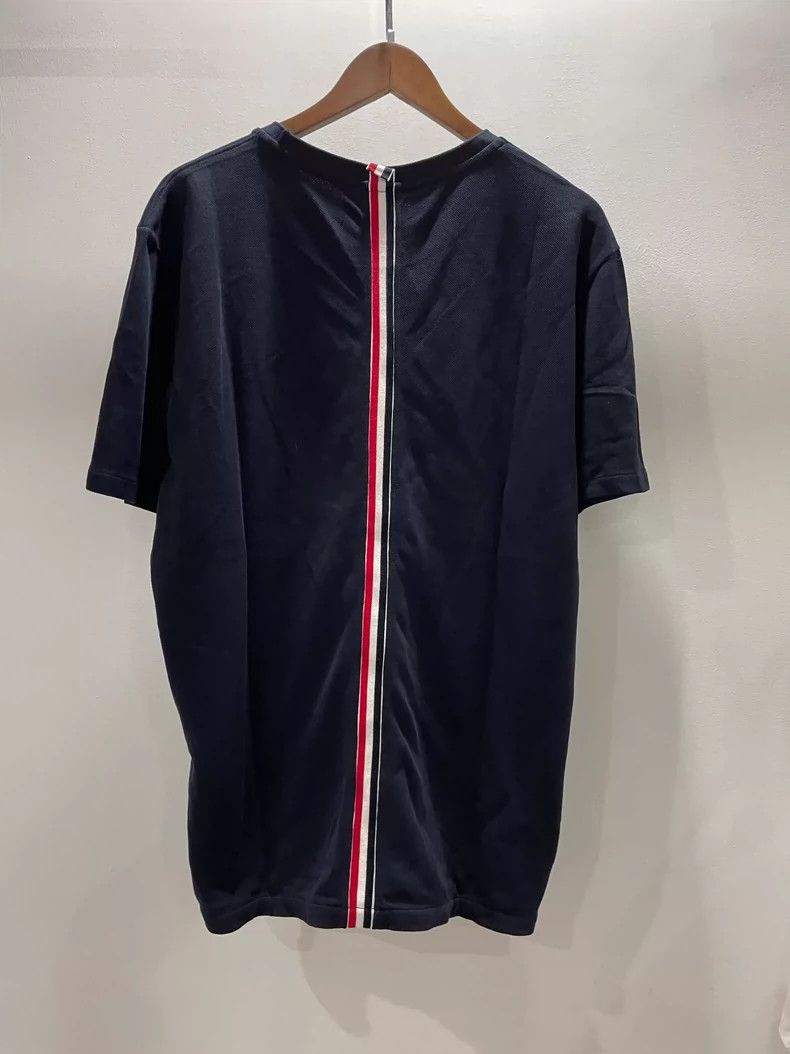 Thom Browne Thom Browne Navy Striped Cotton T-Shirt-dmc Size US M / EU 48-50 / 2 - 2 Thumbnail
