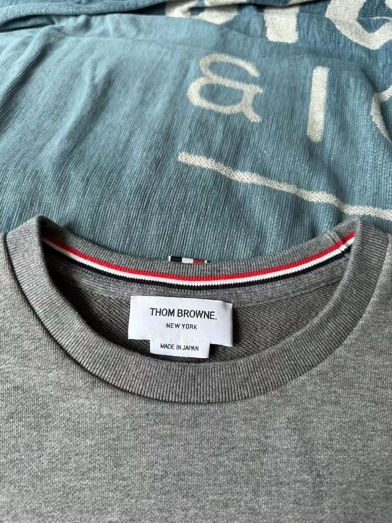 Thom Browne Thom Browne Gray Striped Sweatshirt-dmc Size US S / EU 44-46 / 1 - 2 Thumbnail