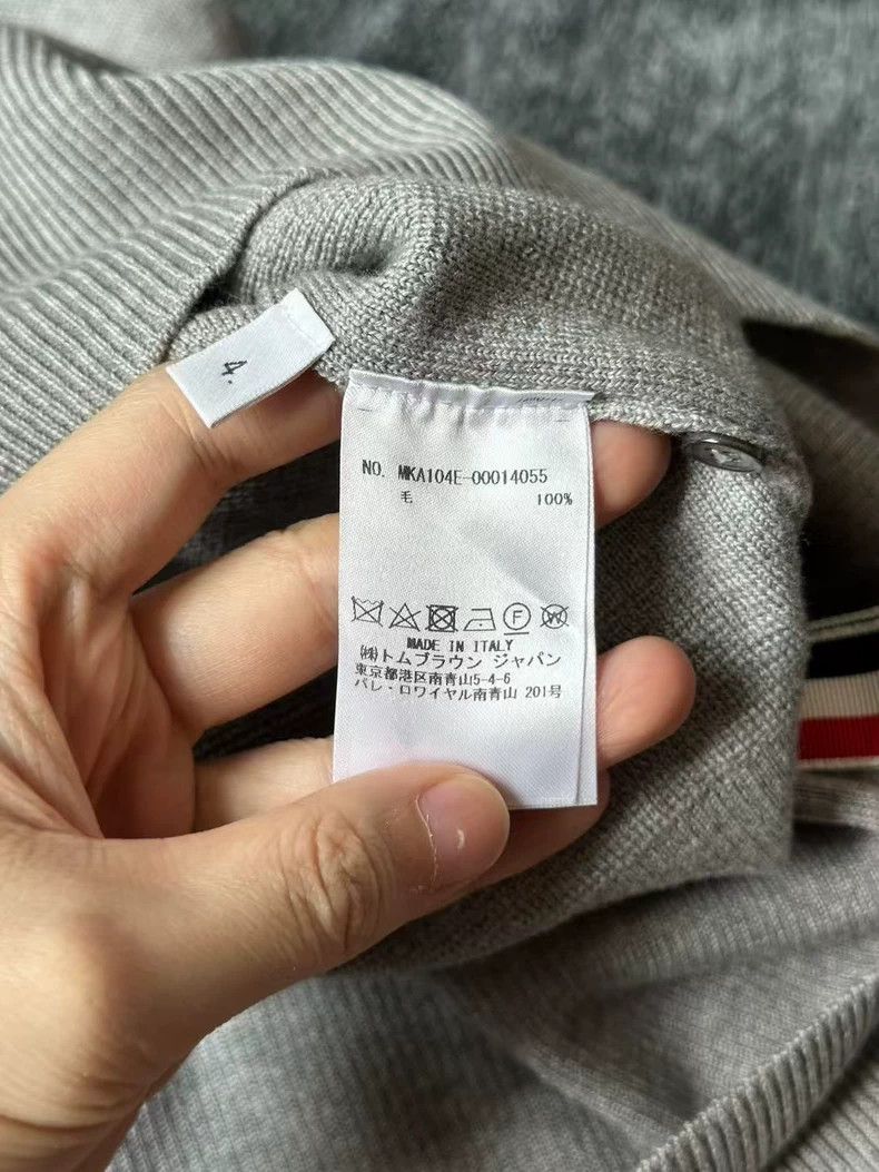 Thom Browne Gray Dog Sweater-dmc