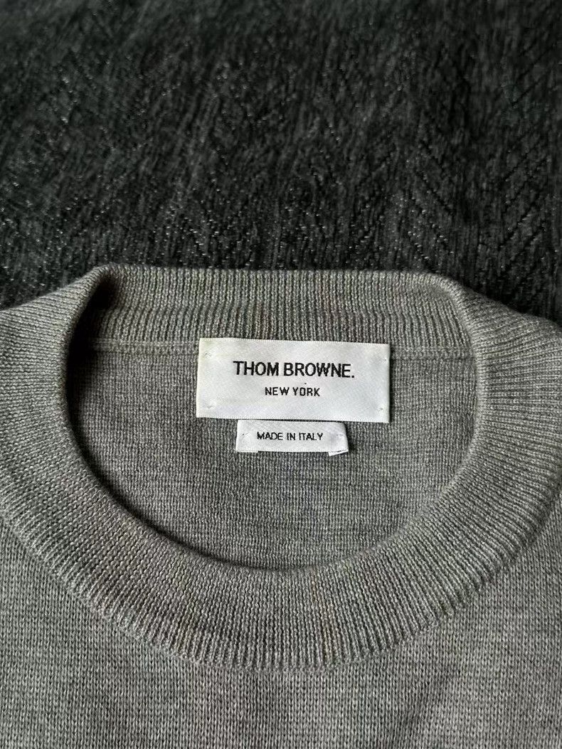 Thom Browne Gray Dog Sweater-dmc