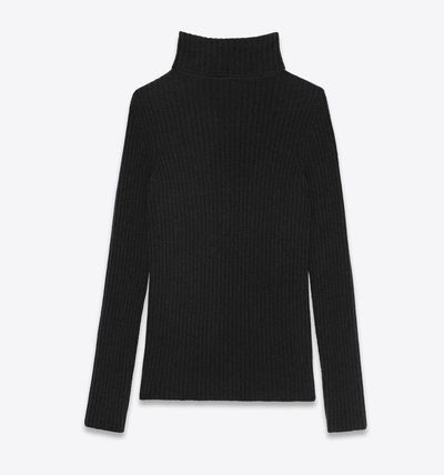 Saint Laurent Paris CASSANDRE Turtleneck Sweater in Wool and Cashmere Size XS / US 0-2 / IT 36-38 - 2 Thumbnail