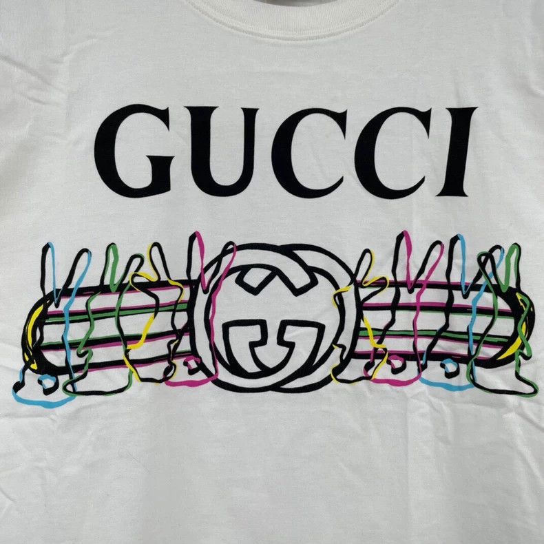 Gucci Gucci Colorful T-shirt for Rabbit Year-dmc Size US XXS / EU 40 - 5 Thumbnail
