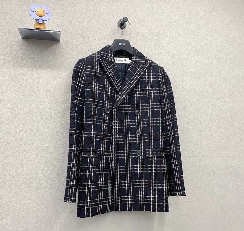 Dior Dior Black Checkered Blazer Jacket-dmc Size US M / EU 48-50 / 2 - 3 Thumbnail