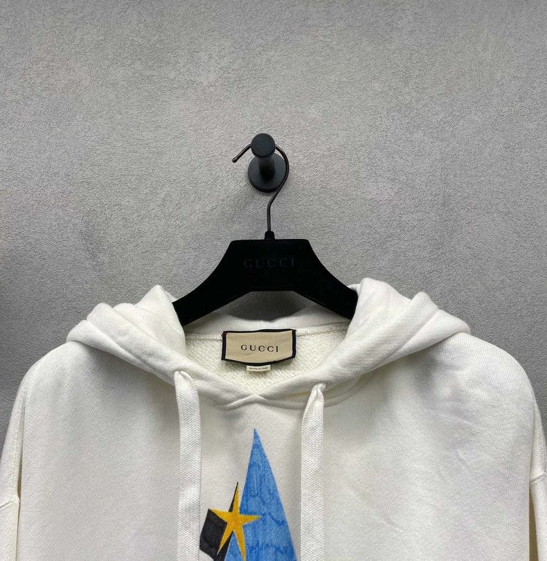 Gucci Gucci Letter Star Print Hoodie-dmc Size US XS / EU 42 / 0 - 4 Thumbnail