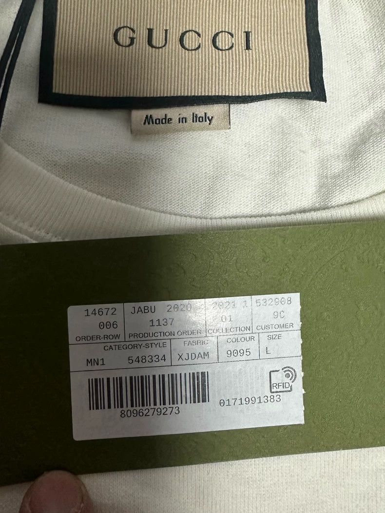 Gucci Gucci SS21 Prodige d'Amour T-Shirt-dmc Size US L / EU 52-54 / 3 - 4 Thumbnail