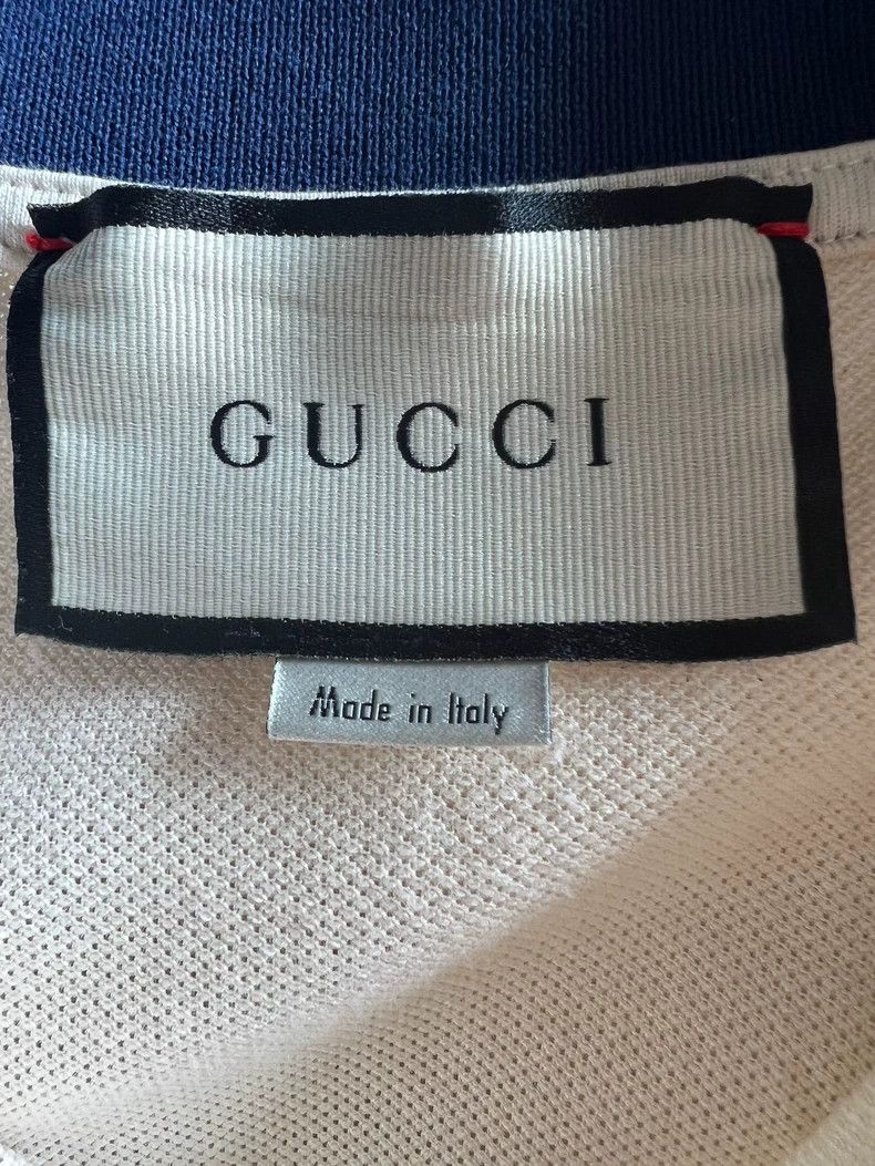 Gucci Gucci Men's Ivory Reflective Logo Polo-dmc Size US XXL / EU 58 / 5 - 3 Thumbnail