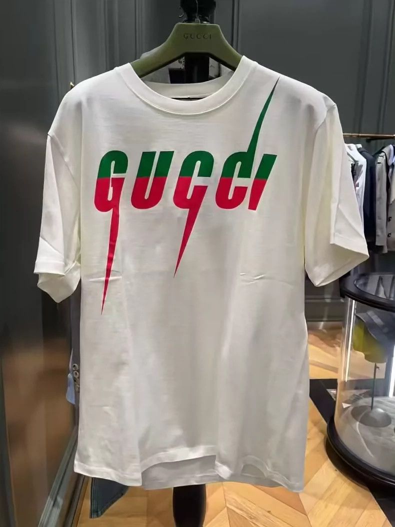 Gucci Gucci Short Sleeve Tee with Lightning Design-dmc Size US M / EU 48-50 / 2 - 2 Thumbnail
