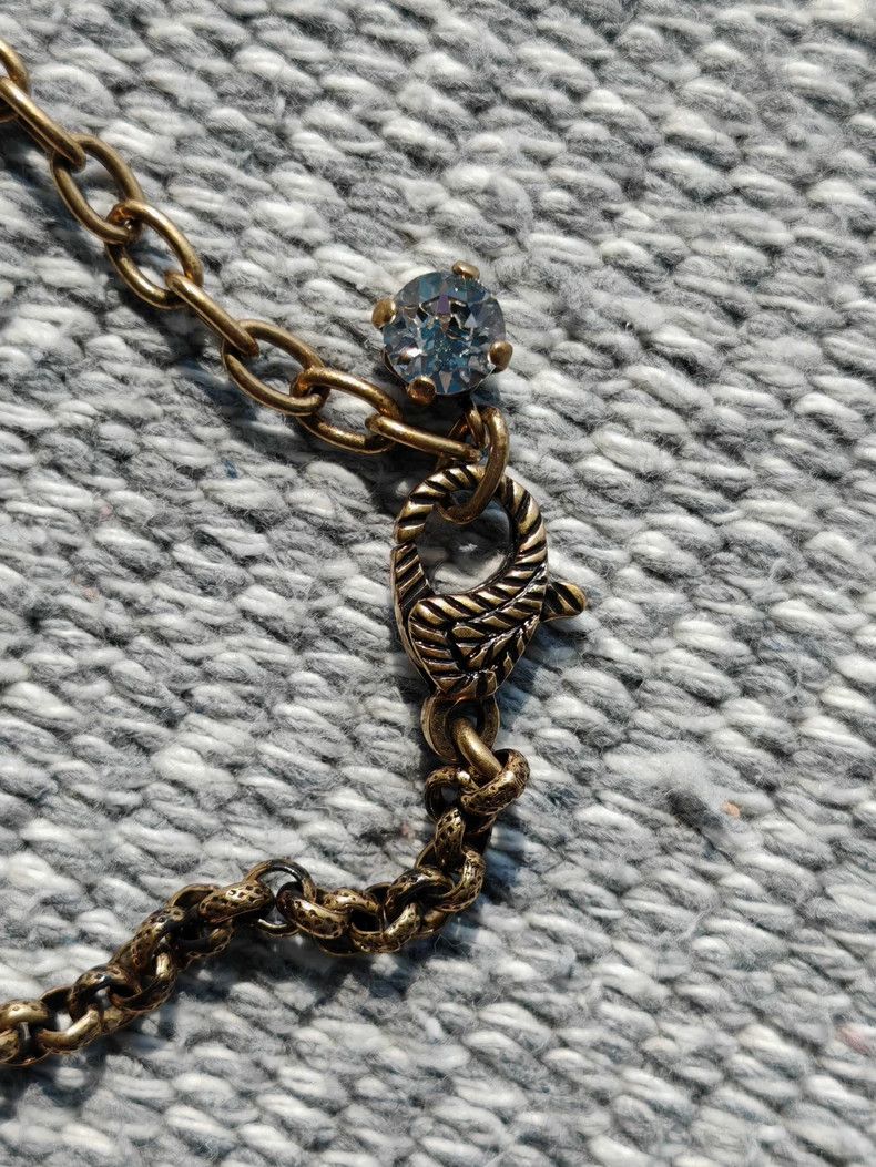Gucci Vintage Gucci Double G Crystal Necklace-dmc Size ONE SIZE - 5 Thumbnail