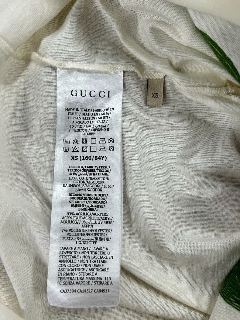 Gucci Gucci White Embroidered Cherry Short Sleeve T-Shirt-dmc Size US XS / EU 42 / 0 - 8 Thumbnail