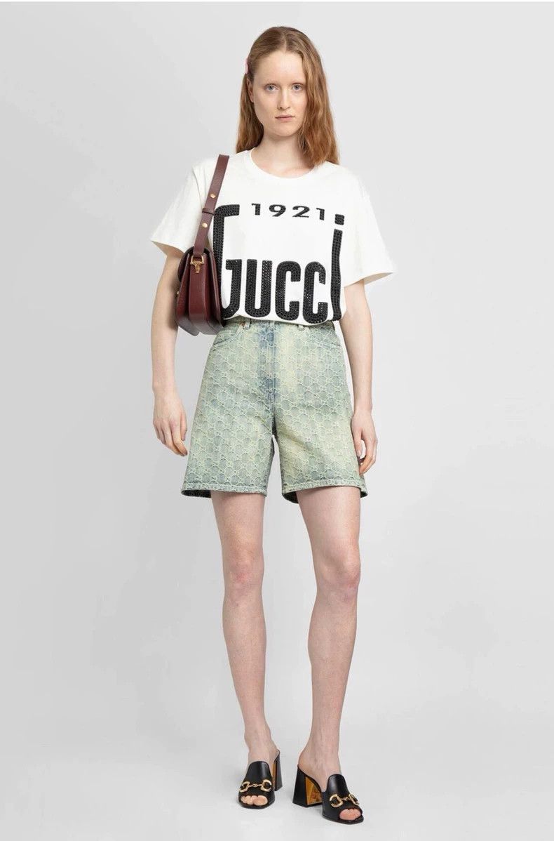 Gucci Gucci 1921 Logo T-Shirt-dmc Size US M / EU 48-50 / 2 - 4 Thumbnail