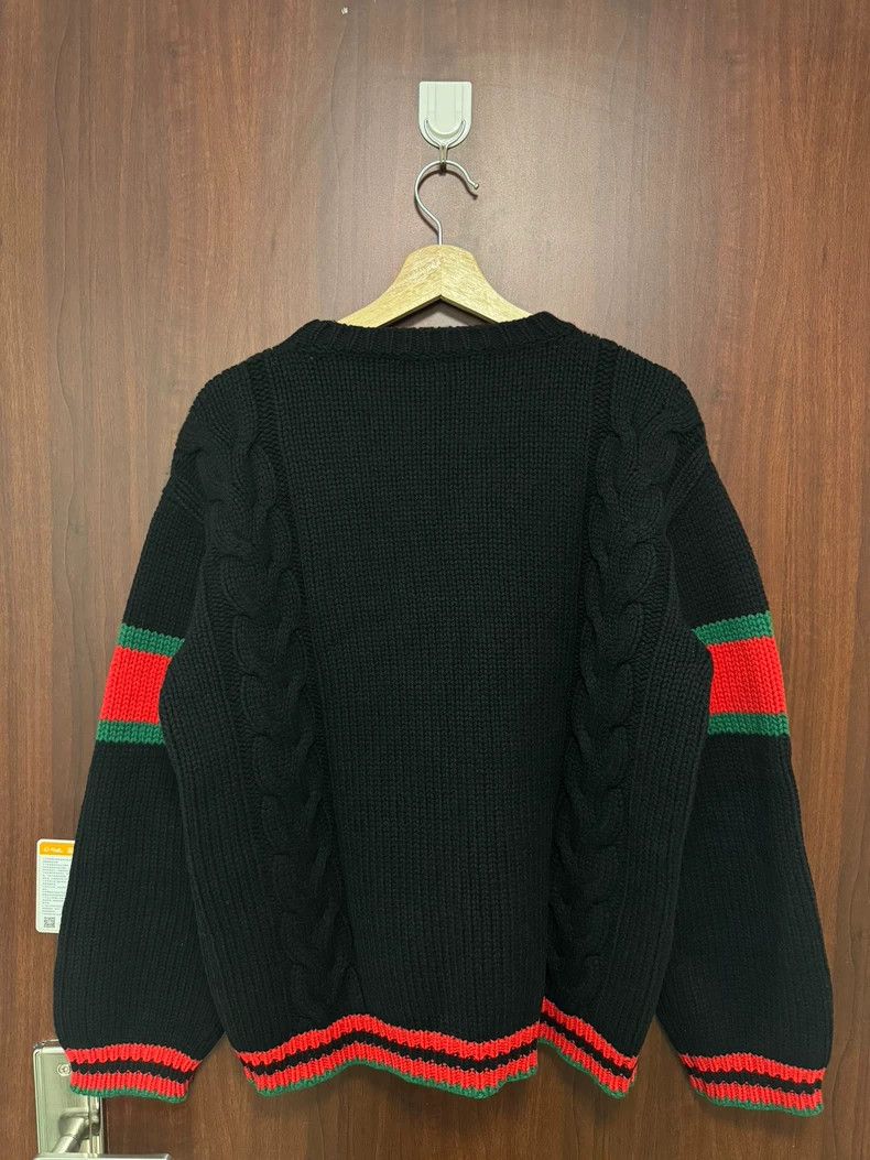 Gucci Gucci Black Red Blue Striped Sweater-dmc Size US S / EU 44-46 / 1 - 2 Thumbnail